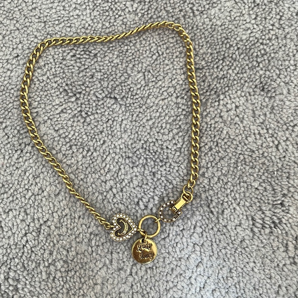 Vintage gold juicy couture necklace